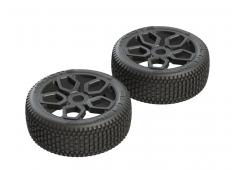 AR550027 Exabyte NB Buggy Tire Set Pre-glued (ARAC9439)