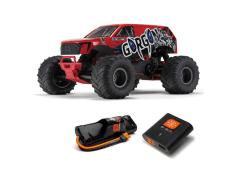 ARRMA 1/10 GORGON 4X2 MEGA 550 Brushed Monster Truck RTRincl accu en lader, RoodARA3230ST2