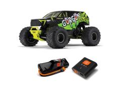 ARRMA 1/10 GORGON 4X2 MEGA 550 Brushed Monster Truck RTR incl accu en lader geel ARA3230ST1