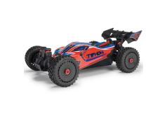Arrma ARA4206V4T3 1/8 TYPHON MEGA 665 4X4 RTR Brushed Buggy, Rood