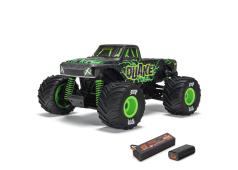 Arrma 1/16 QUAKE GROM 4X4 RTR Brushed Monster Truck (inclusief accu en oplader), groen