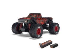 Arrma 1/16 QUAKE GROM 4X4 RTR Brushed Monster Truck (inclusief accu en oplader),Rood