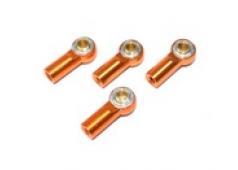 Absima 2330031 Alu Rose Joints/Turnbuckles (4) orange 1:10