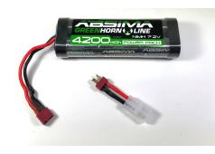 Absima Greenhorn 4100012 7.2V NIMH 4200mah deans met adapter tamiya