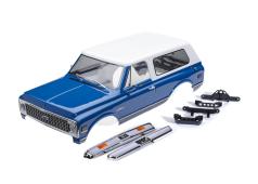 TRX9130-BLWT Body, Chevrolet Blazer (1972), complete, blue & white (painted) (includes grille, side mirrors, door handle