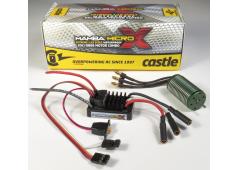 Castle - Mamba Micro X - Combo - 1-18 Extreem Car regelaar met 0808-4100 Sensorless motor