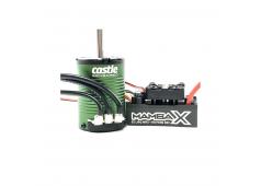 Castle - Mamba X SCT - Combo - 1-10 Extreem SCT regelaar met 1410-3800 5mm motoras Sensored Motor