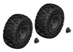 Tire and Rim Set - Truck - Black Rims - 1 Pair C-00250-092-B