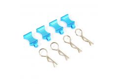 FASTRAX FAST206AB PRO ALUMINIUM EASYPULL TABS & BODYCLIPS (4PC) - BLAUW