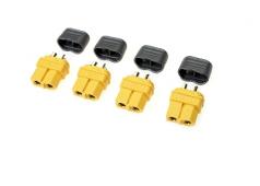 Connector - XT-60 - met beschermkap - Goudcontacten - Vrouw. - 4 st