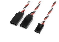 G-Force RC - Servo Y-kabel - Gedraaide kabel - Futaba - 22AWG / 60 Strengen - 15cm - 1 st