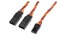 G-Force RC - Servo Y-kabel - Gedraaide kabel - JR/Hitec - 22AWG / 60 Strengen - 15cm - 1 st