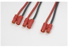 Y-kabel serieel 3.5mm goudstekker, silicone