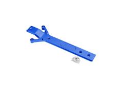 aluminium chassisplaat blauw (1) GPM TRX MiniMaxx