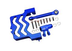 Servo Mount, Saver 25T & Drag Link 6061-T6 Aluminium Blauw GPM TRX XRT GPMXRT024B