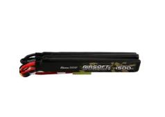 Gens ace 25C 1500mAh 3S1P 11.1V Nunchuck 3X Airsoft Gun Lipo Battery with mini Tamiya Plug GEA15003S25T3