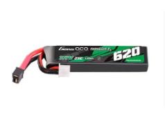 Gens ace 25C 620mAh 2S1P 7.4V Airsoft Gun Lipo Battery with Mini Deans(T) Plug GEA6202S25D