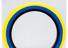 Lagos Crawler BMX tyre 20 Yellow Blue per stuk