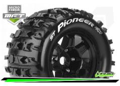 Louise RC - MFT - ST-PIONEER - 1-8 Stadium Truck Bandenset - Gemonteerd - Sport - 3.8 Bead Style Velgen Zwart - 1/2-Offs