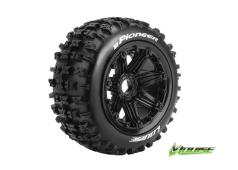 Louise RC - B-PIONEER - 1-5 Buggy Banden - Verlijmd op velg - SPORT - Velgen Zwart 24mm - Hex - Achter - 1 Paar