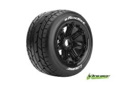 Louise RC - B-ROCKET - 1-5 Buggy Banden - Verlijmd op velg - SPORT - Velgen Zwart 24mm - Hex - Achter - 1 Paar