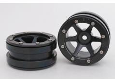 Beadlock Wheels PT- Slingshot Zwart/Zwart 1.9 (2 stuks)