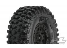 PR10128-10 Hyrax 1.9" G8 Rock Terrain Truck Tires Mounted for Rock Crawler Front or Rear, Mounted on Impulse 1.9" Black