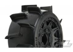 PR10160-10 Sand Paw LP 2.8" zandbanden gemonteerd voor Stampede / Rustler 2wd & 4wd voor en achter, gemonteerd op Raid B