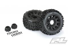 PR1178-10 Badlands 3.8 "All Terrain-banden gemonteerd voor 17 mm MT voor of achter, gemonteerd op Raid Black 8x32 verwis