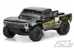 PR3551-18 Pre-cut 1967 Ford F-100 Race Truck Heatwave Edition Tough-Color (zwart) Body voor Slash 2wd, Slash 4x4 & PRO-F