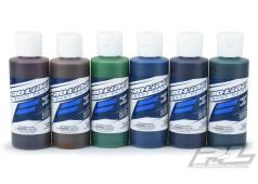 SLVR PRO-LINE RC BODY PAINT ALL CANDY COLOR SET (6 PACK) CAN BLUTROT SONNENGELB ELECTRICGRÜN EISBLAU ULTRAVIOLETT TÜRK