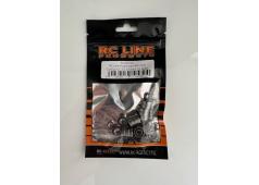 RC Line lagerset voor Tamiya CC-02 Chassis 22 stuks RCA30001