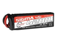 RC Plus - Li-Po Batterypack - Sigma 45C - 4200 mAh - 3S1P - 11.1V - XT-60