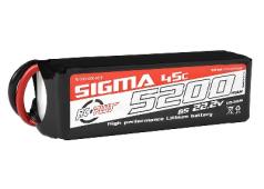 RC Plus - Li-Po Batterypack - Sigma 45C - 5200 mAh - 6S1P - 22.2V - XT-60