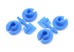 RPM73155 Blue Shock Spring Cups, Losi, Traxxas