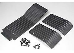 RPM80112 T-Maxx & E-Maxx Three Pc. Skid / Wear Plate Set (Black)