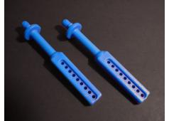 RPM80175 T/E-Maxx Long Body Mounts, Blue