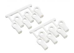 RPM80471 Traxxas Short Rod Ends, Dyeable White