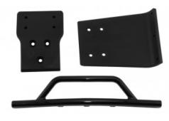 RPM80022 Black Front Bumper & Skid Plate for the Traxxas Slash 4