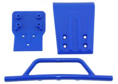 RPM80025 Blue Front Bumper & Skid Plate for the Traxxas Slash 4w