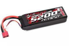 Team Corally - Power Racing 60C - 5200MAH - 2S - 7,4V - T-Plug - Semi-Soft Case - C-49230-D