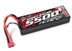 Team Corally - Power Racing 60C - 5500Mah - 2S - 7,4V - T-Plug - Hard Case - C-49125-D