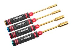 Team Corally - Pro Nut Driver Set - Ti-Ni Coated - 4.0 / 5.5 / 7.0 / 8.0 mm - 4 pcs C-16190