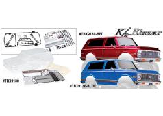 Traxxas TRX9130 BODY, CHEVROLET BLAZER (1972) (CLEAR, REQUIRES PAINTING)/ DECALS/ WINDOW MASKS