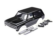 TRX9131-BLK Body, Chevrolet Blazer (1969), complete, black (painted) (includes grille, side mirrors, door handles, winds