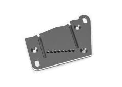 Traxxas Motor mount cap, 6061-T6 aluminum (gray-anodized)