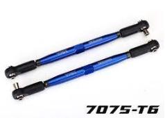 Traxxas TOE LINKS, X-MAXX (TUBES BLUE-ANODIZED, 7075-T6 ALUMINUM, STRONGER THAN TITANIUM