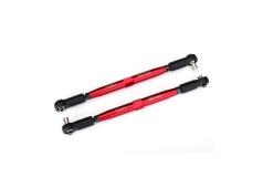 Traxxas TOE LINKS, X-MAXX (TUBES RED-ANODIZED, 7075-T6 ALUMINUM, STRONGER THAN TITANIUM)