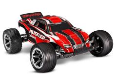 TRAXXAS 1/10 SCALE STADIUM TRUCK TQ 2.4 GHZ W/USB-C - RED TRX37054-8RED INCL. nimh accu en USB-C lader