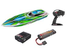 TRAXXAS BLAST RACE BOAT, TQ2.4GHZ, USB - GREEN TRX38104-8GRN